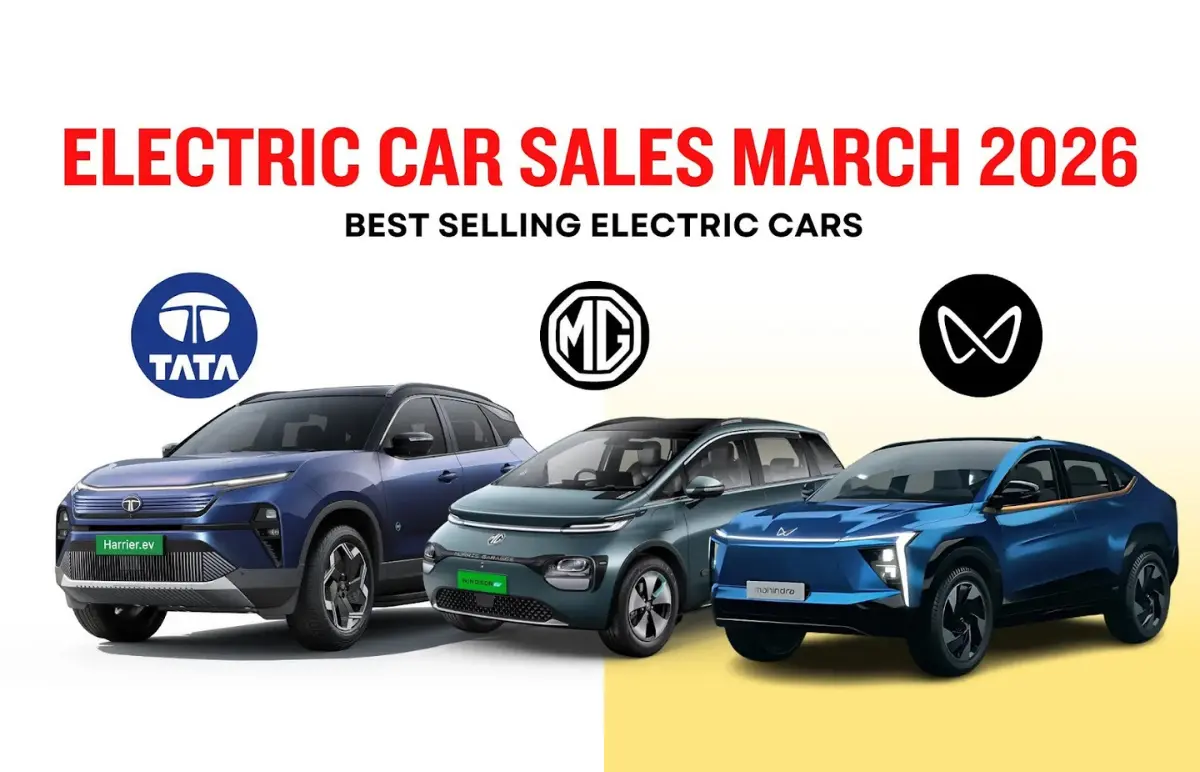March 2026 Electric Car Sales | Best Selling EVs as Vahan Data Featured Image